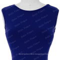 Belle Poque Stock Mujeres Slim Fit sin mangas High Stretchy Hips-Wrapped Spandex vestido de lápiz azul real BP000153-3